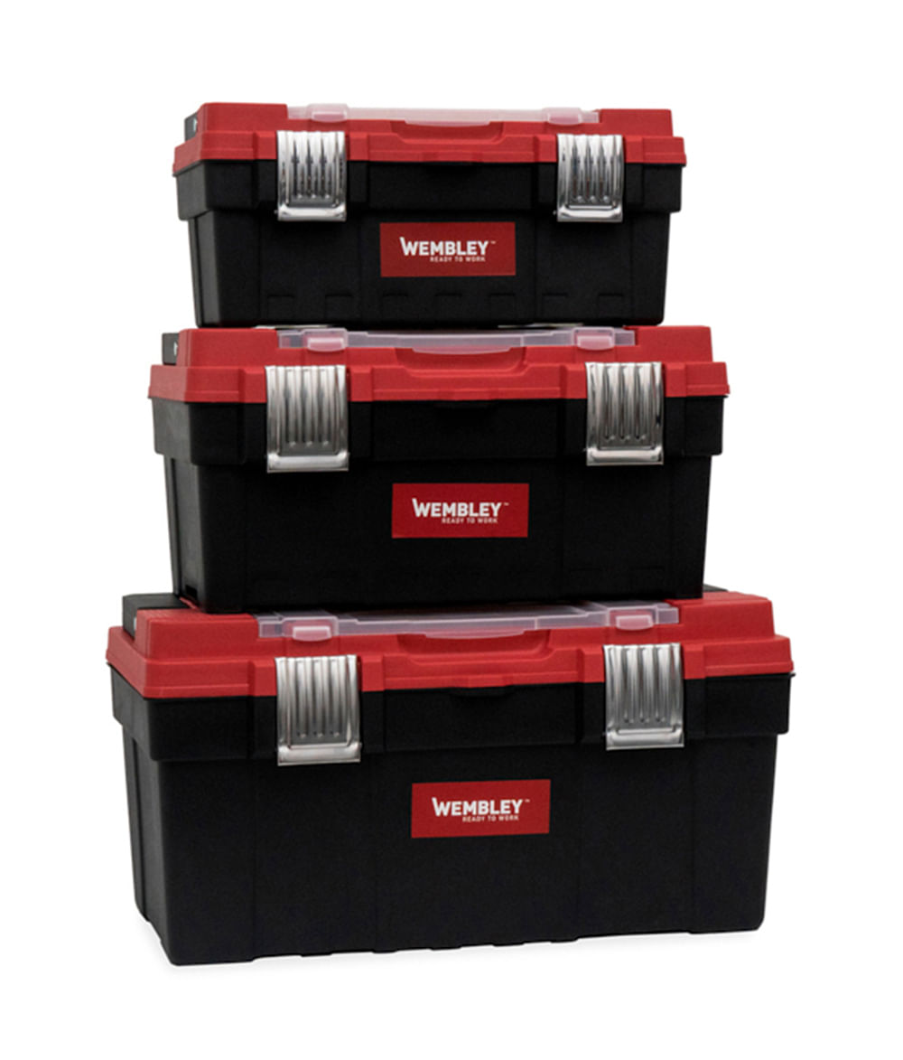 Juego de cajas de herramientas 40x18x18 cm, 45x23x23 cm, 53x27x27 cm · Wembley 8365